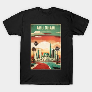 Abu Dhabi United Arab Emirates Vintage Travel Tourism T-Shirt